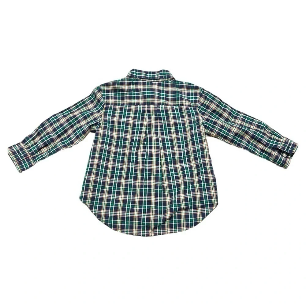 Toddler Boys Ralph Lauren Plaid Poplin Shirt